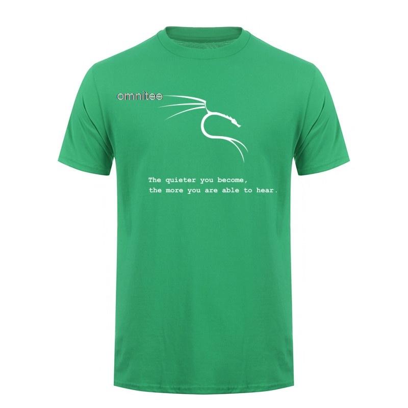 Kali Linux The Quieter You Become The More You Are Able To Hear T Shirt Unisex Summer Short Sleeve Cotton Tshirts Tops Lh013