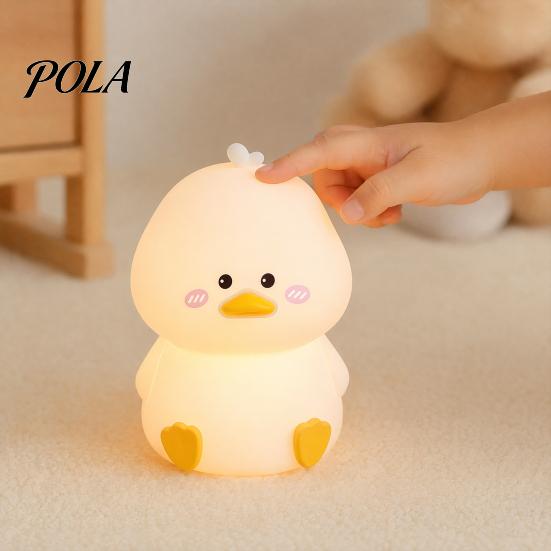 Rechargeable Baby Nursery Light Night Light, Silicone Touch with 30-Min Auto Timer, 7 Color Changing Automatic Timer Kids Bedside Lamp, Cute