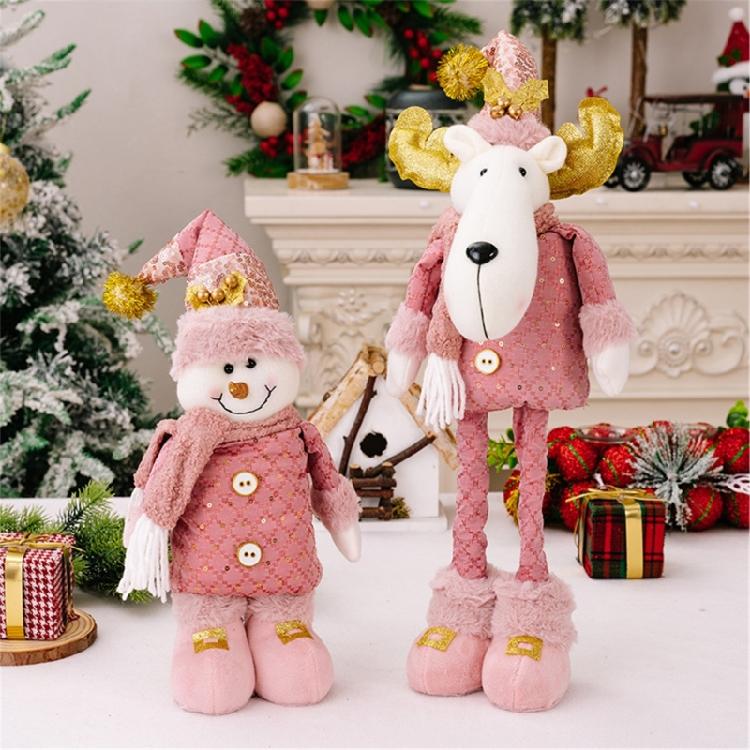 Verstellbare Größe Weihnachten-Thema Figur Ausziehbare Stehende Figur Puppe Display Dekoration für Fenster oder Tisch