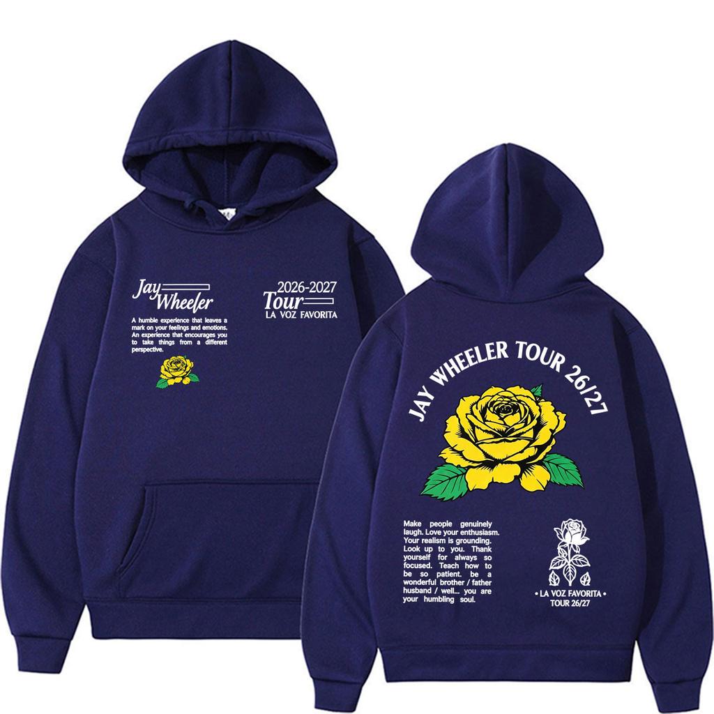 Unisex Woman'sJay Wheeler La Voz Favorita 2026-2027 World Tour Hooded Men Women Fashion Hip Hop Punk Sweatshirt Fleece Casual Oversized Hoodie