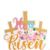 Easter Table Decorations Colorful Standing Wooden Letter Sign for Holiday