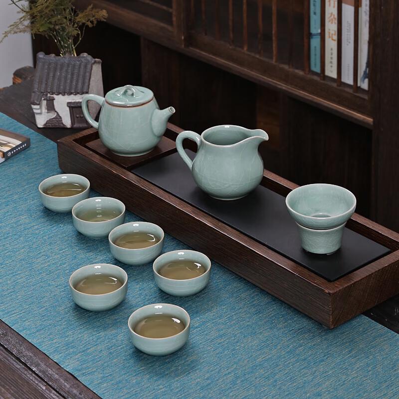 Bafangli Celadon Han Gao Teapot 10-Piece Tea Set