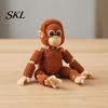 3D Printed Gorilla Toy Mini Figurine with Articulated Joints, Small Desktop Ornament Stress Relief Toy, Creative Cute Animal Model Gift for
