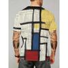 3D Print Creative Sports Commuter Versatile Short Sleeve Manswear
