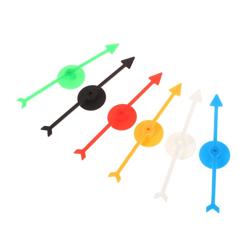 6 stk 10 cm Plast Roterende Pilpeker DIY Brettspill Barnas Leketøystilbehør DIY-tilbehør