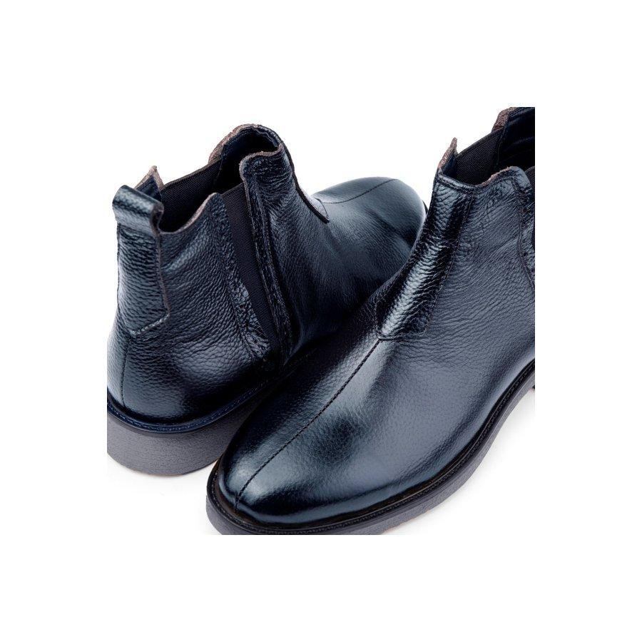 Men's Genuine Soft Leather Rubber Sole Chelsea Boots