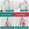 Kitchen Faucet Extender Anti-splash Water Sink Universal Joint Supercharged Universal Rotating Spout