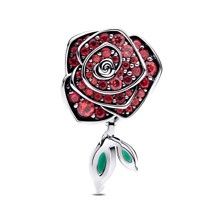 Pandora Rose Encrusted Design Pendant Women pendant Red 793201C02 Box