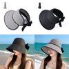 Summer Sun Protection Hat With Large Brim And Butterfly Bow For Outdoor Beach Fashion