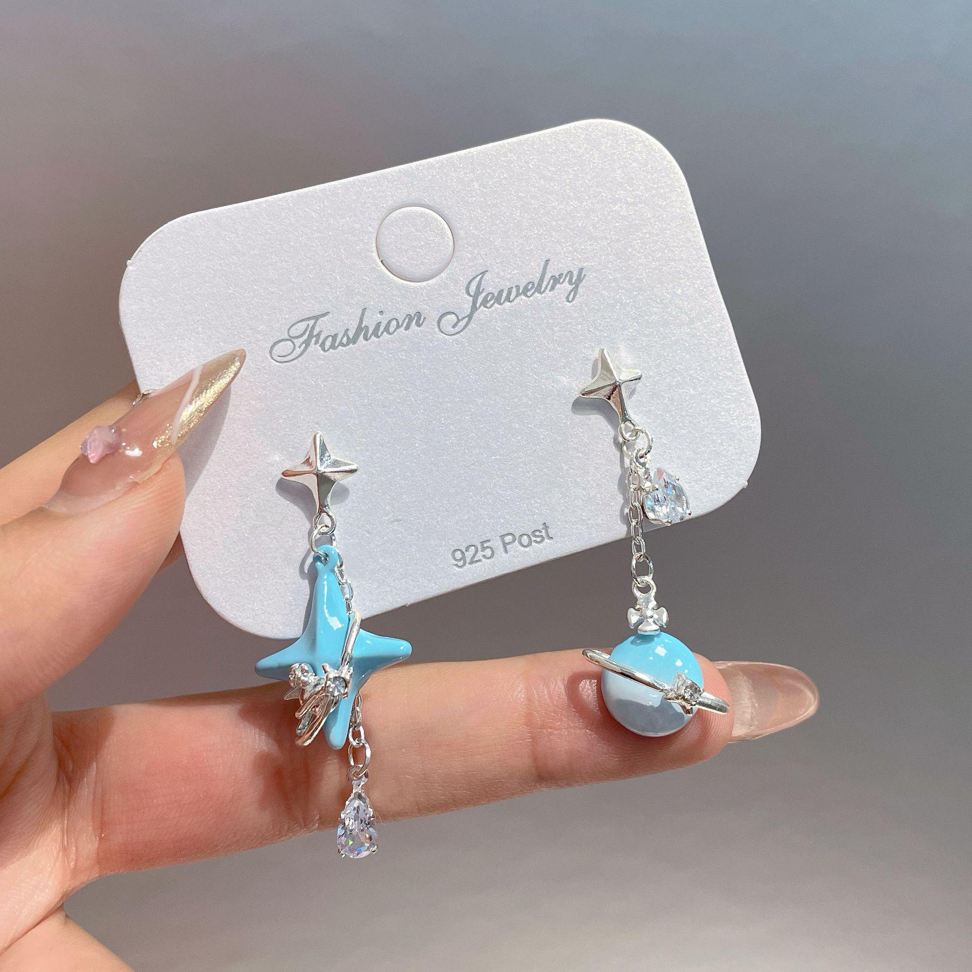 

«Серебряные серьги-кисточки в виде дельфина и кита с дизайном в виде капли масла»