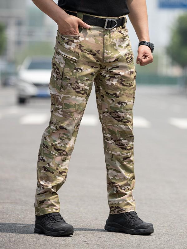 Men's IX5 Tactical Camouflage Pants - Micro-elastic, Wear-resistant, Casual & Work Pants for Spring/Summer/Autumn