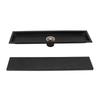 304 Stainless Steel Shower Drain Rectangle Floor Drain Large Capacity Linear Floor Drain  Bathroom