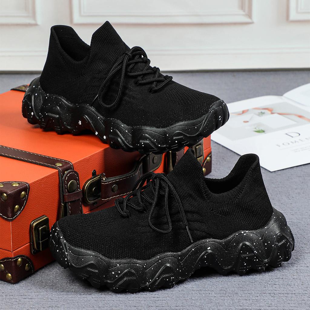 Spring Pink Casual Shoes Breathable Mesh Sports Sneakers  2026 New Fashion Non-slip Sock  Lace Up Ladies Comfort Sneakers