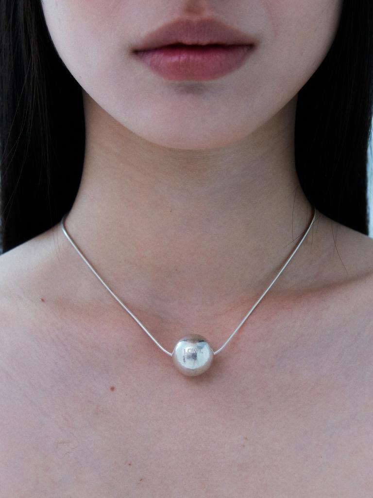 Lowool Big Ball Silver Necklace