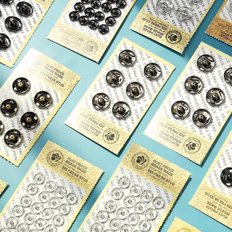 Botões de Pressão Metálicos Redondos para Roupa de Bebê - Invisíveis, Botões de Pressão Anti-Exposição para Camisas de Mãe e Filho
