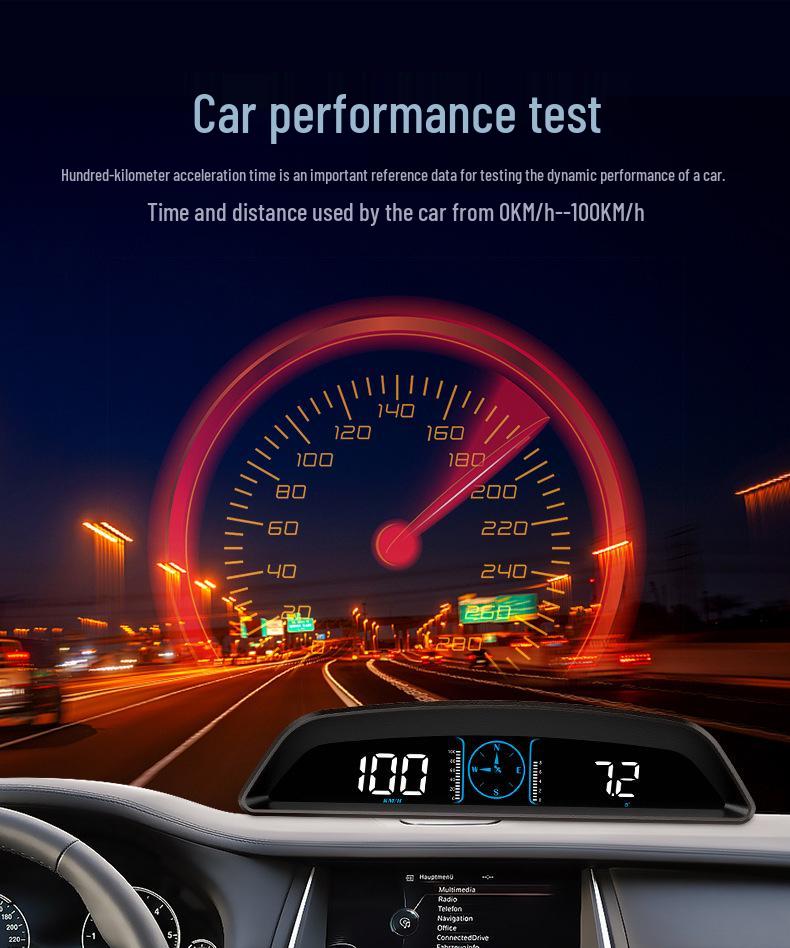 Spot G3 Universal Car HUD - HD GPS Overspeed Alarm & Odometer Display