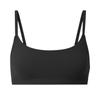 Damen Dünne BH-Abdeckung Ohne Bügel Elastisch Weich Rundhals Fixierte Cups Tanktop BH-Abdeckung