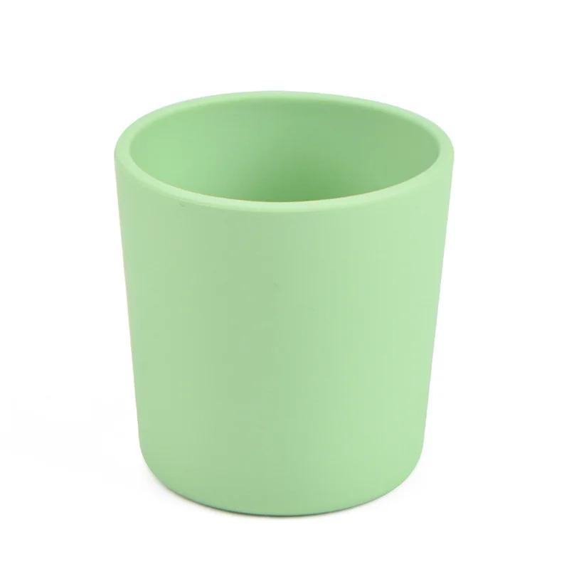 Kids Silicone Water Cups Baby Snack Cup Portable Outdoor Travel Children Cups Teacups Drinkware Food Grade Silicone BPA FREE