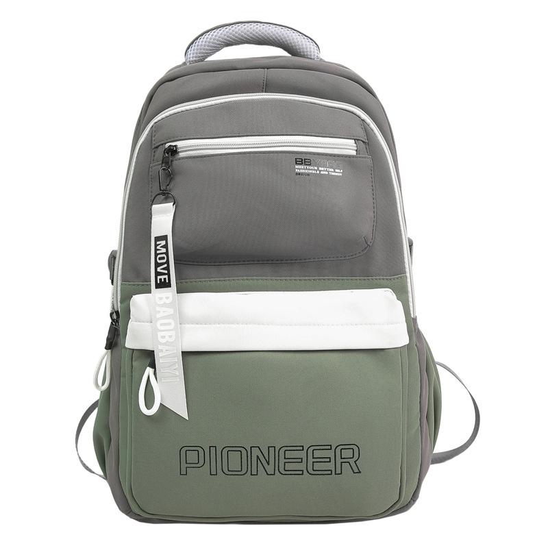 Schoolbag new male and female college students schoolbag simple fashion versatile backpack travel lightweight large capacity student backpack