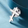 Dawapara Stainless Steel Orthodox Cross Women's Brooches Lapel Pin Religious Christian New Year Gift Minimalism Jewelry