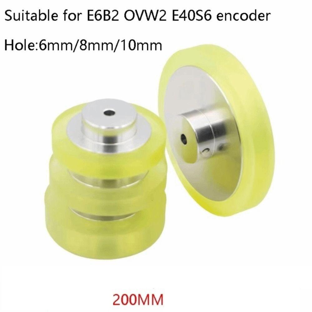 200mm Diameter Encoder Meter Wheel 6/8/10mm Hole Diameter Rotary Encoder Wheel For Rotary Encoder