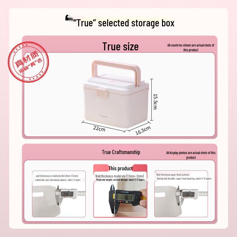 CHAHUA Multi-layer Portable Plastic Medical Storage Box