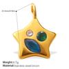Stylish And Diverse Diy Pendant Stainless Steel Gold-Plated Diamond-Encrusted Freshwater Pearl Pendant Collection
