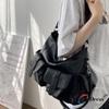 Lucky Pocket Leder Große Schultertasche Crossbag