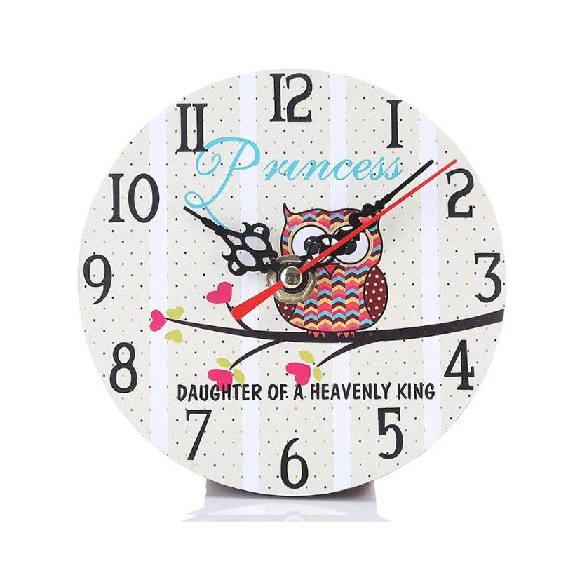 Original retro American wall clock Mute non-ticking punch-free art wall clock can be used in kitchen  bedroom coffee shop 12 cm
