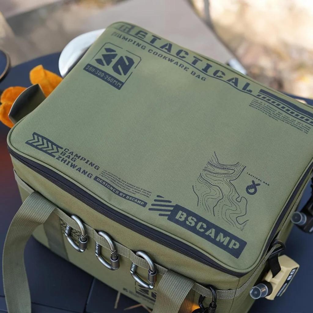 KujiraWave Camping-Aufbewahrungsbox, Multi-Gear-Tasche, Großes Fassungsvermögen, Multifunktionale Campingtasche, Weicher Behälter, Werkzeugkasten, Tragetasche, Autoaufbewahrung, BBQ, Outdoor