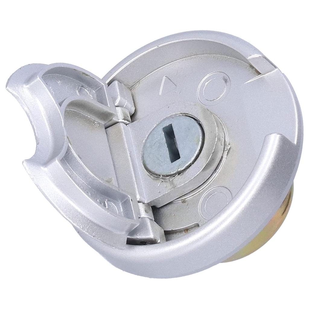 Bouchon de Réservoir d'Essence, Qiilu Bouchon de Réservoir d'Essence à Clé Pièces en Acier Inoxydable Acier Inoxydable