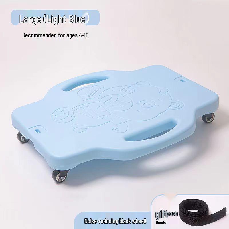 Children's Sensory Integration Scooter: Four-Wheeled Vestibular Balance Board for Crawling and Fitness.