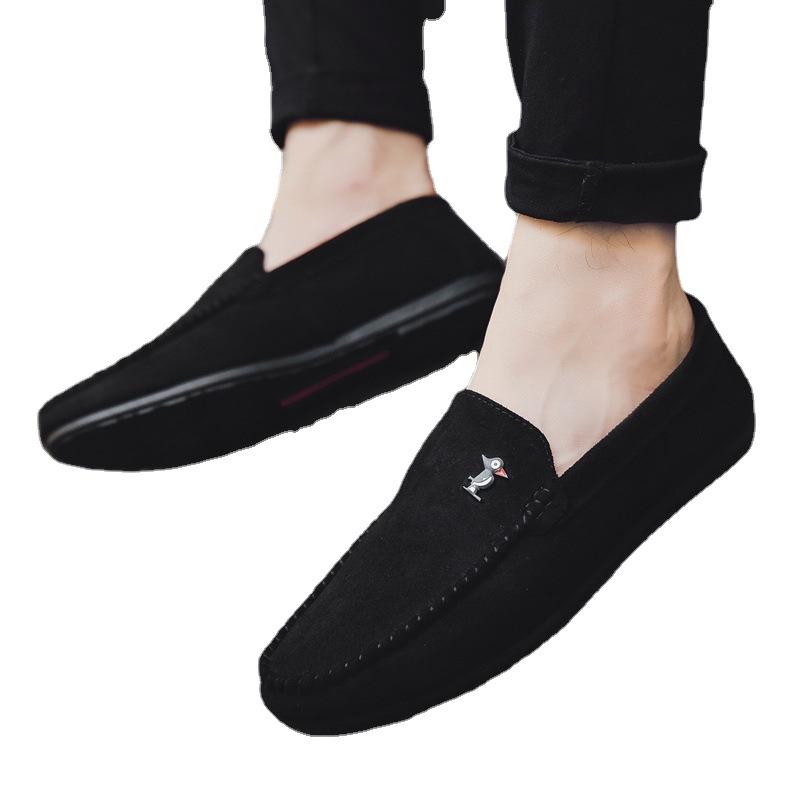 Chlapecké britské trendy boty Léto Společenské boty Černé mokasíny Pánská osobnost Pánská ležérní obuv