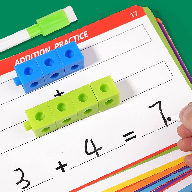 Montessori Educational Building Blocks for Kids: Enhance Spatial Thinking and Intellectual Development with Durable Plastic Toys.