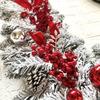 1.2/1.5m Christmas Rattan For Front Door Flocked Vine Wall Hanging Garland Wreath Door Curtain Staircase Fireplace Decor Props