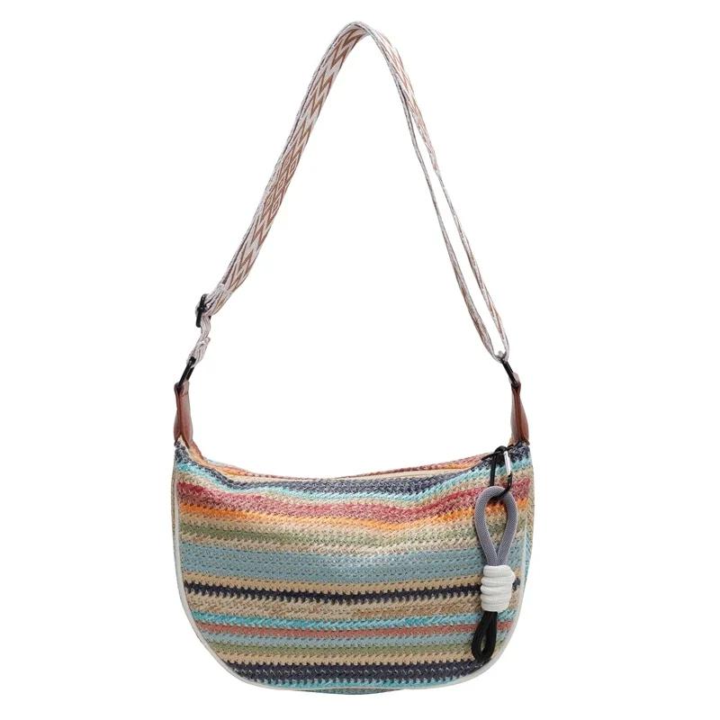 

Сумка-армбол в радужном стиле, новая модная женская маленькая сумка, свежий дизайн, большая вместимость, сумка через плечо, для ежедневного ношения на работе