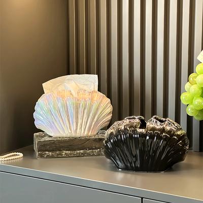 Tissuebox Hoogwaardig Creatieve Schelp Woonkamer Licht Luxe High-end Papieren Doos Huis Creatief Koffietafel Opberging Servet