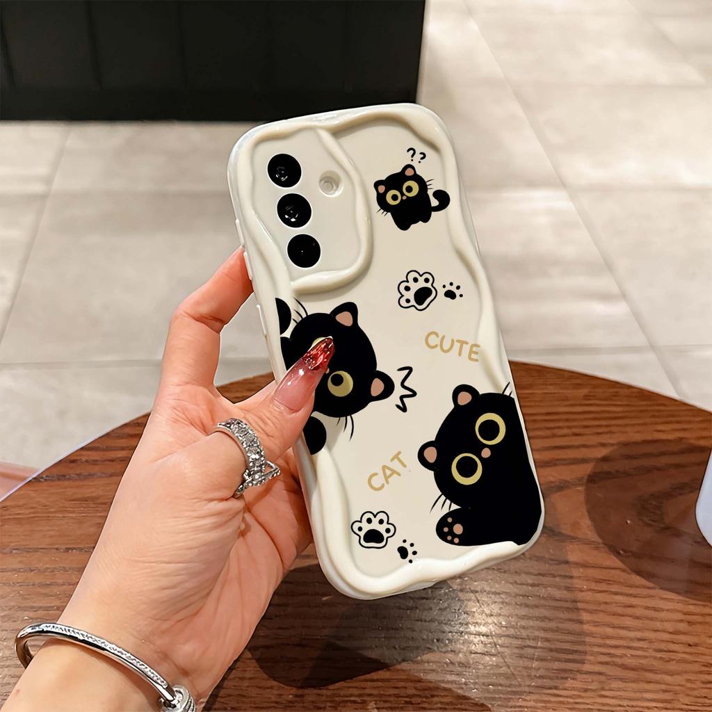 With Hanging Chain Cute Cat Phone Case For Xiaomi Note 15 Pro 14 13 12 Pro 11 Plus Redmi 15 15C 4G 14C 13C 12 A5 Soft Cover Sili