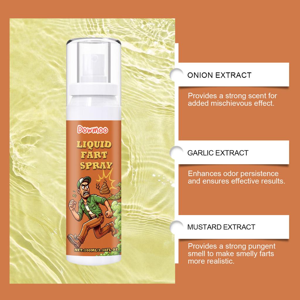 100ml Fart Spray – Plastic Bottled Fart Prank Spray, Party Supplies, Prank Trick Spray, Suitable for Adults and Kids, Non-Toxic