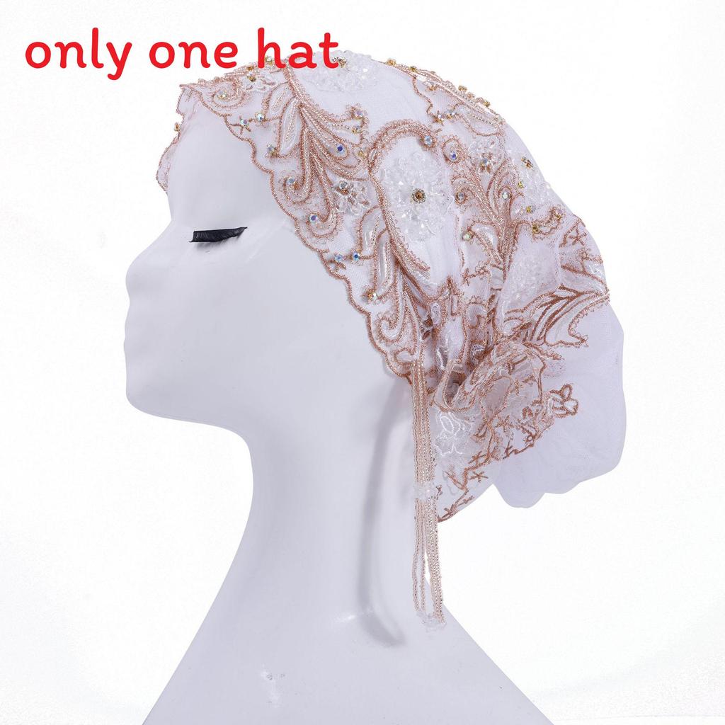 Silk Embroidered Fish Tail Cloche Hat With Tassels For Summer And Winter Wear