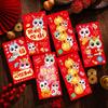6pcs Chinese New Year Red Envelopes Cartoon Horse Year Hongbao Cute Money Packaging Envelopes Spring Festival Gifts