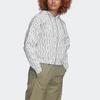 adidas Women's Allover Print Full-Zip Hooded Track Jacket Grey White FL4225