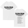 Singer Olivia Dean 2025 Tshrit Fashion Short Sleeve T Shrit Men Women Hip Hop Oversized Cotton Casual Comfort Tshrits Streetwear