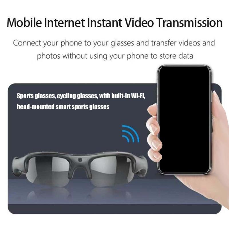 Smarted Cycling Glasses Light weight Sports Camera Eyewears Outdoor Glasses for Sports Enthusiasts