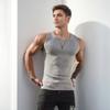Sommer Geripptes Tanktop für Herren, Ärmelloses Strickshirt mit breiten Schultern, Slim Fit, Enges Sport-Fitness-Crop-Top, Basisschicht-Weste, Trendy
