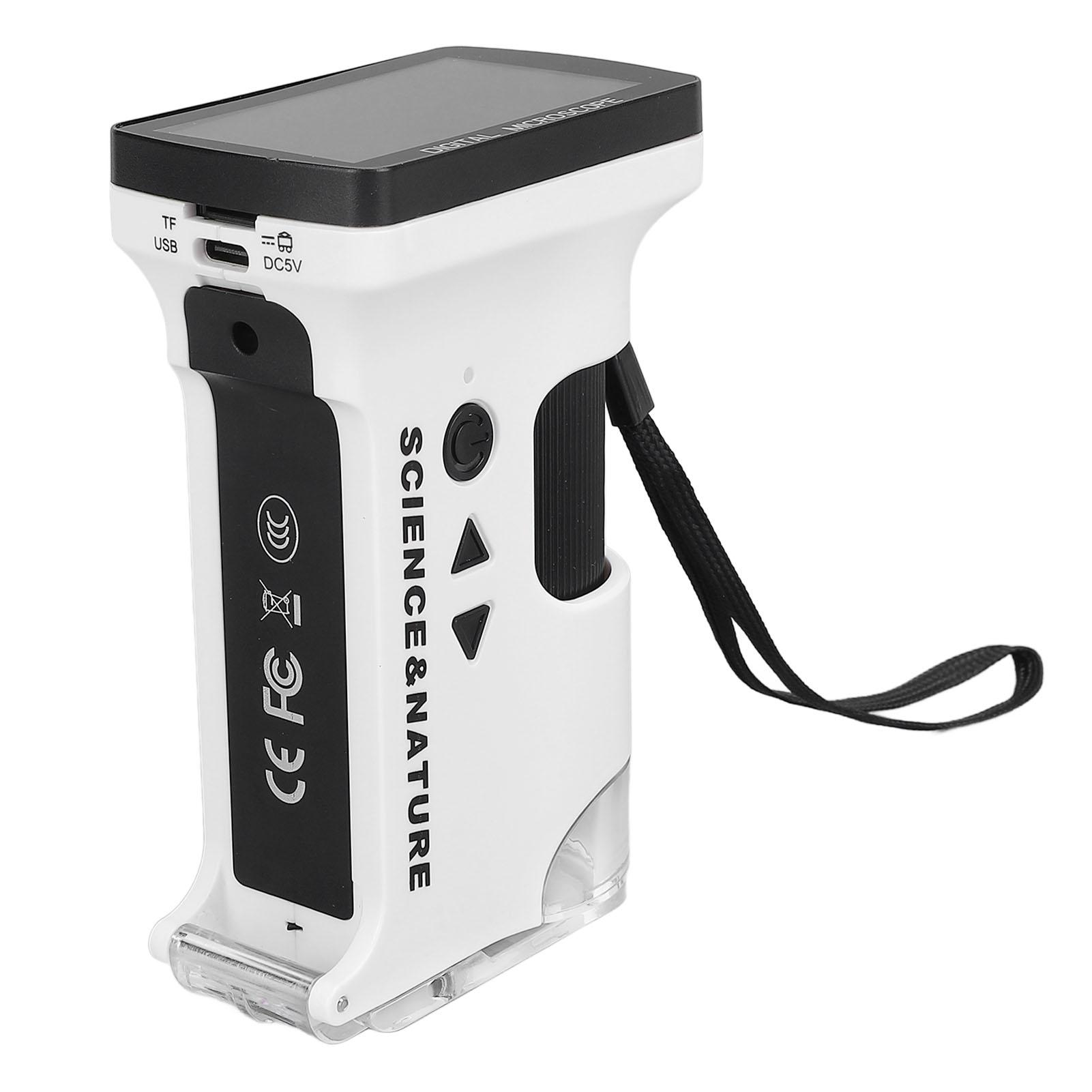 

Kids Handheld Microscope 2.7in Screen 800x Microscope Camera with Adjustable LED Lights for Outdoor