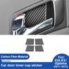 For Kia K5 Optima 2011-2015 Interior Door Handle Bowl Trim Sticker Black Carbon Fiber Cover Interior Accessories Decor Upgrade
