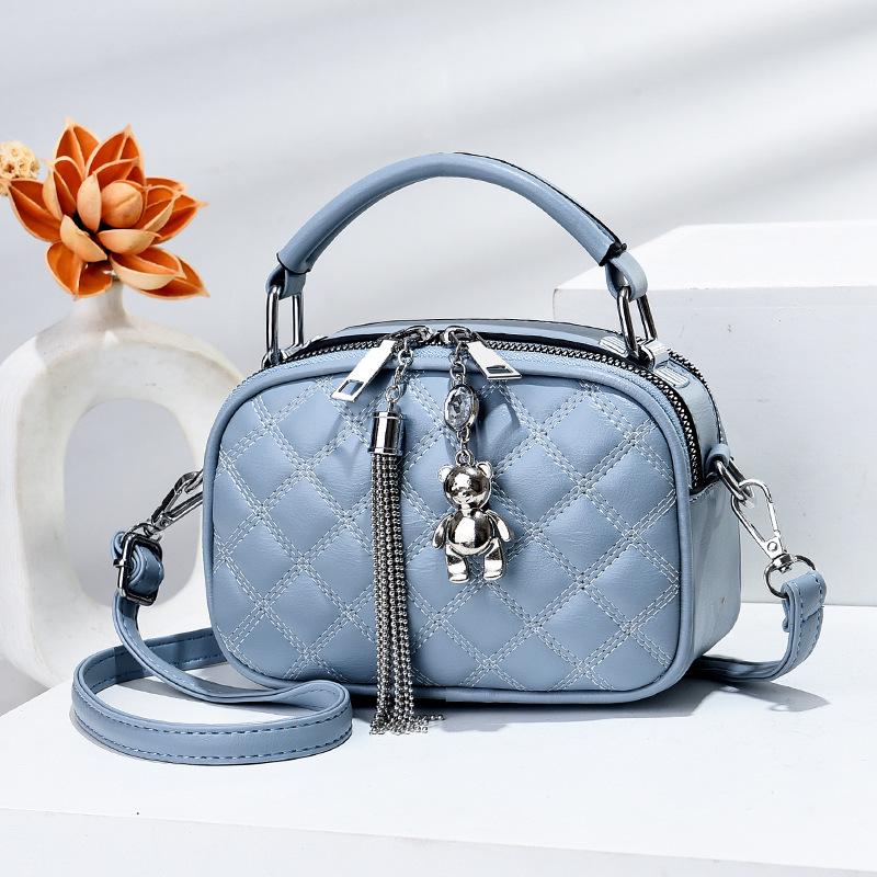 Women's Diamond Quilted Mini Crossbody Bag 2025 - New Textured Style Shoulder Handbag