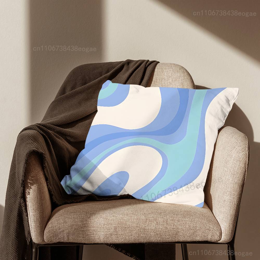 Abstract Art Swirl Graffiti  Pillow Case For Room Sofa Cushion Cover Suitable For Home Bedroom Decoration And Protector