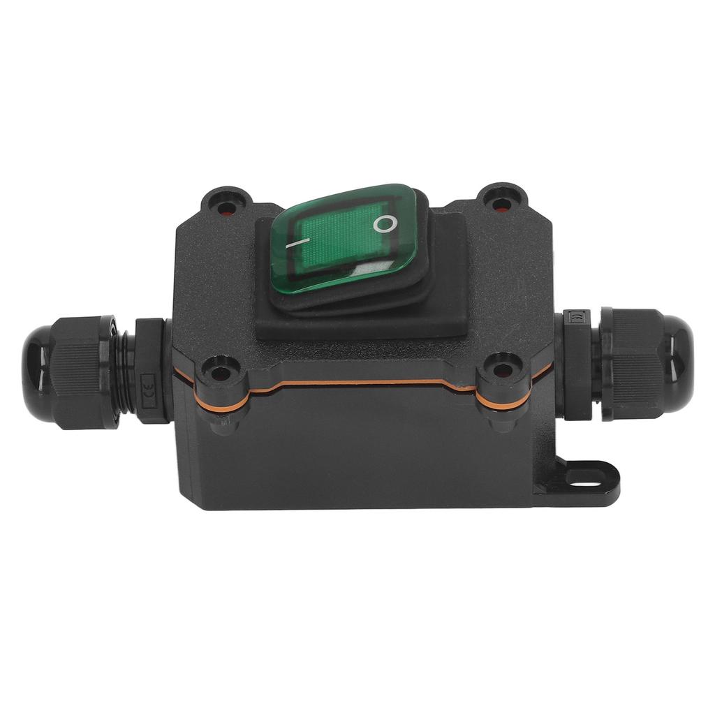 4 Pin 2 Position Inline Cord Switch with Rocker Button IP65 Waterproof On Off Outdoor Toggle Switch